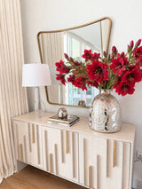 Silver Mirrored Glass Vase