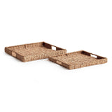 Handwoven Seagrass Rectangular Trays – Set of 2