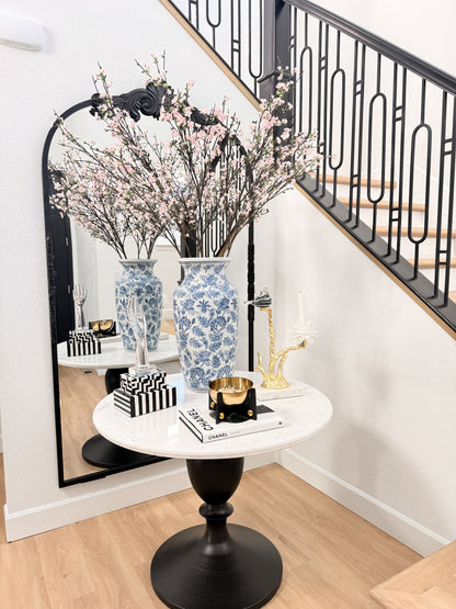 Blue and White Chinoiserie Vase