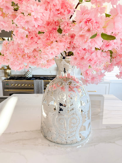 Silver Mirrored Glass Vase - view 5
