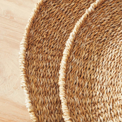 Handwoven Seagrass Round Trays – Set of 3 - view 8