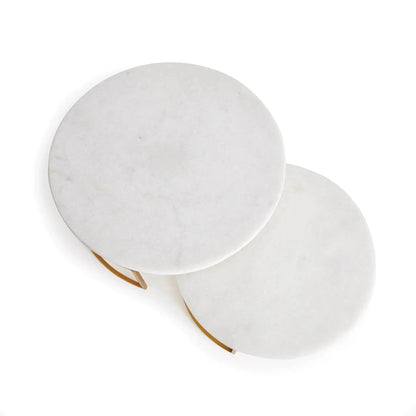 Marble & Gold Serving Stands – Set of 2 - view 10