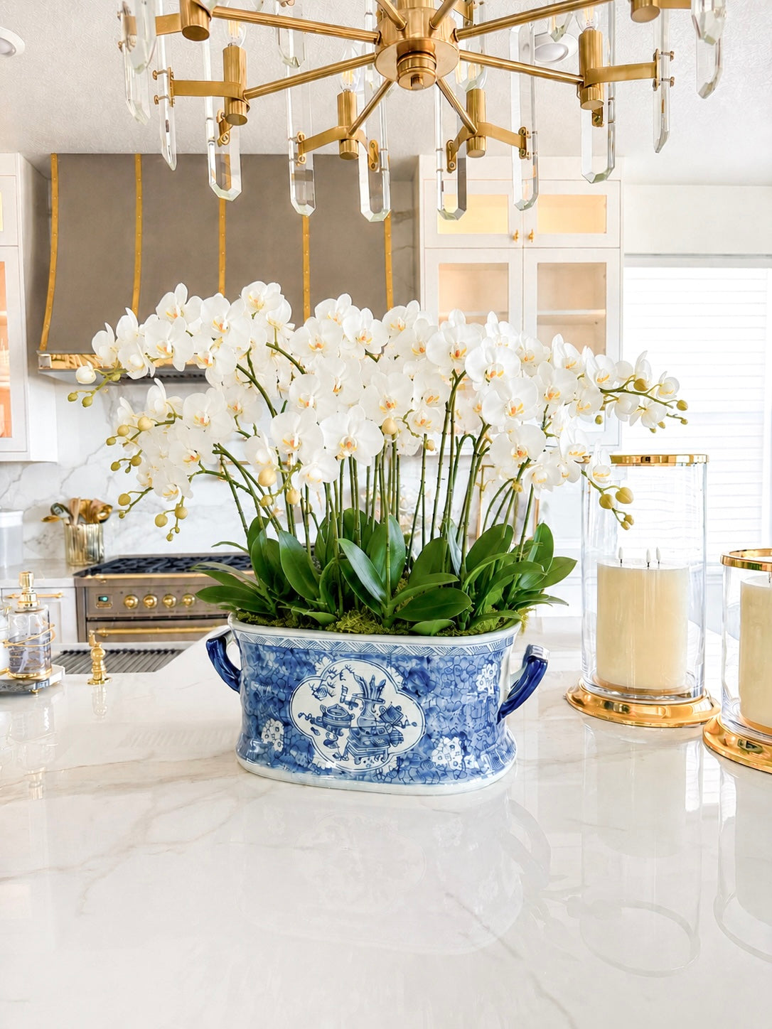 Blue & White Porcelain Planters – Set of 2 - view 3